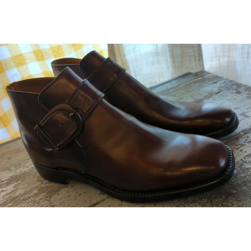 Gorgeous Men's Supple Step Wall-Streeter Handmade Brown Leather Ankle‎ Boots 8 C